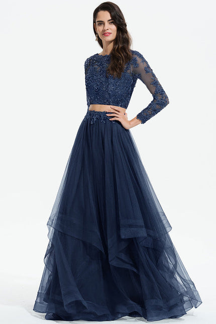 Robe de Soirée Rêve Poudré Tulle - gallery 1