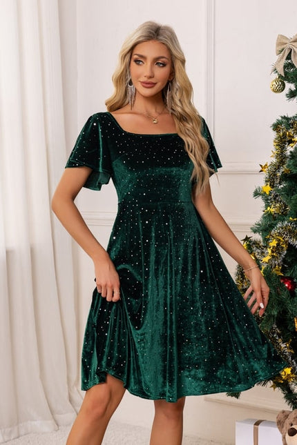 Robe de Soirée Étoilée Velours - gallery 5