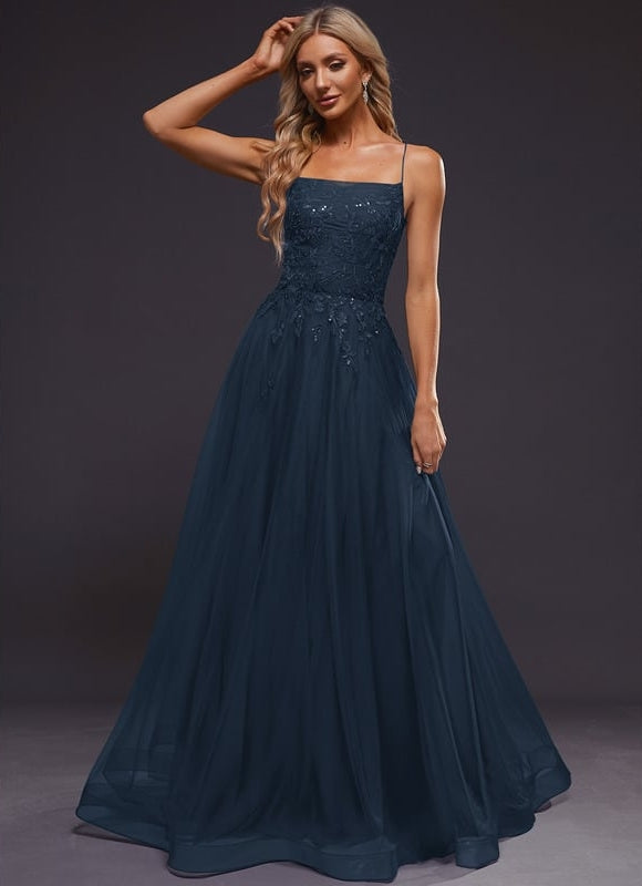Robe de Soirée Céleste Élancée