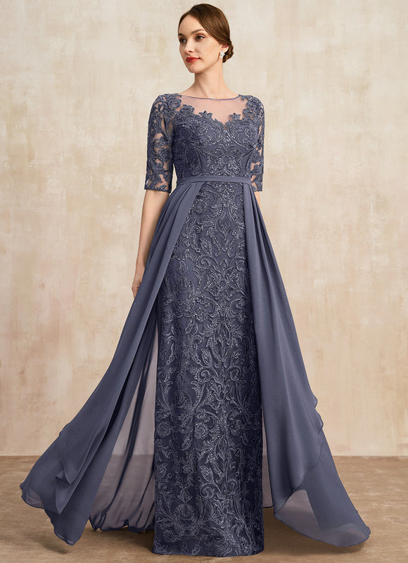 Robe de Soirée Élégance Marine Cristalline