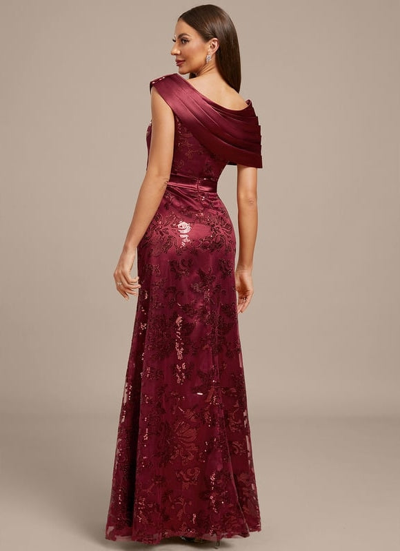 Robe de Soirée Satin Drapée Chic - gallery 5