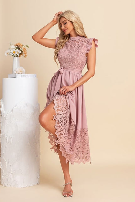Robe De Soirée Dentelle Transparente - gallery 4