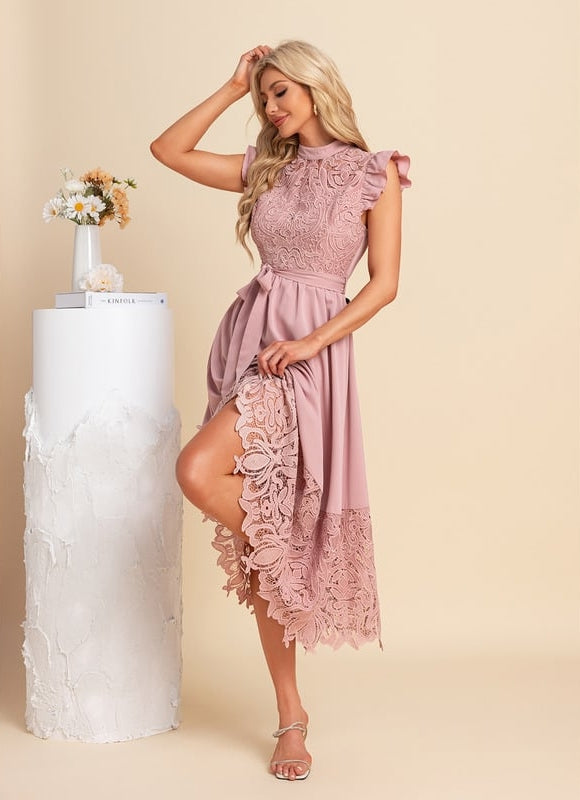 Robe De Soirée Dentelle Transparente - gallery 4