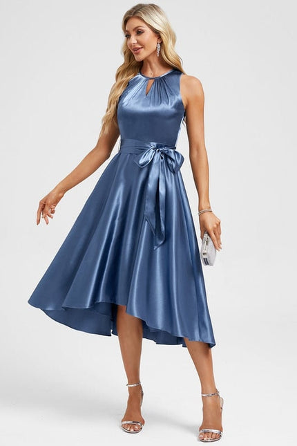 Robe de Soirée Bleu Élégant Chic - gallery 2