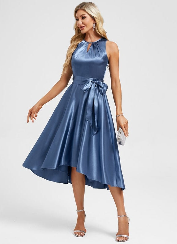 Robe de Soirée Bleu Élégant Chic - gallery 2