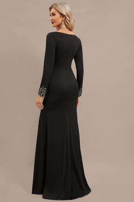 Robe De Soirée Noir Longue - gallery 6