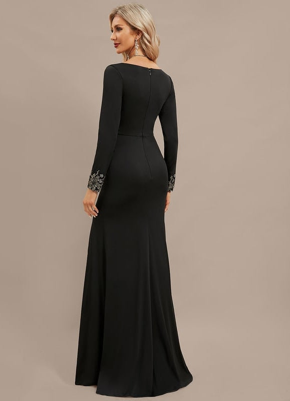 Robe De Soirée Noir Longue - gallery 6