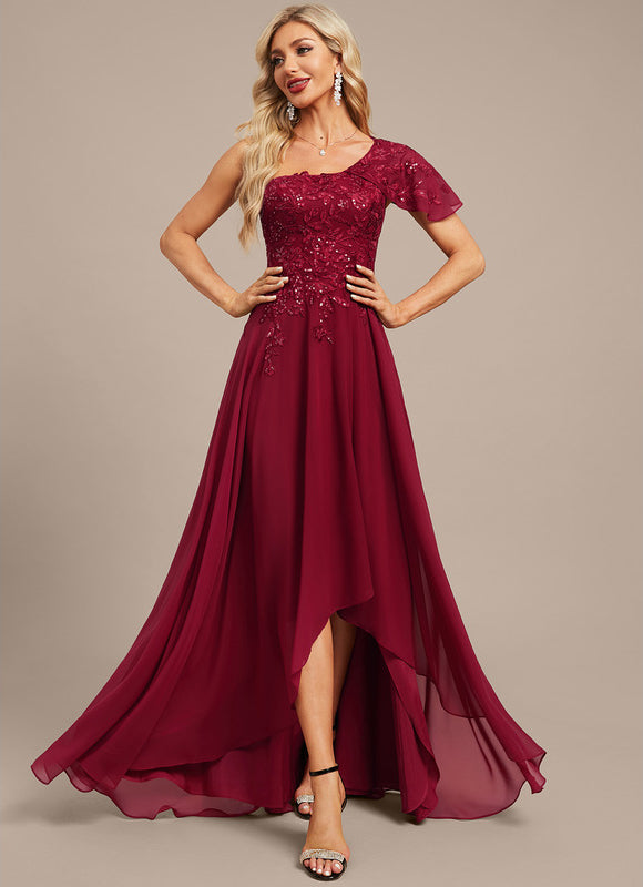 Robe de Soirée Bordeaux Festive - gallery 1