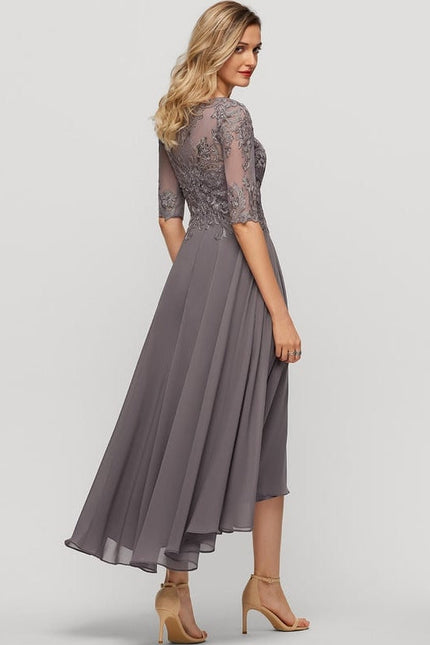 Robe de Soirée Sérénité Grise - gallery 1