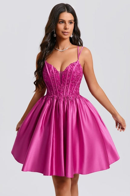 Robe de Soirée Satinée Éclatante - gallery 1
