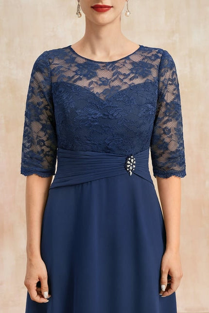 Robe de Soirée Marine Élégante - gallery 6