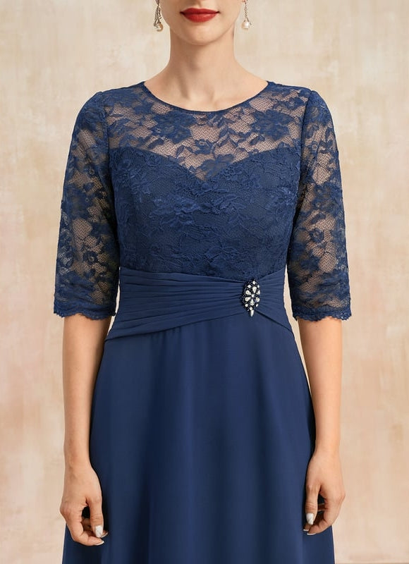 Robe de Soirée Marine Élégante - gallery 6
