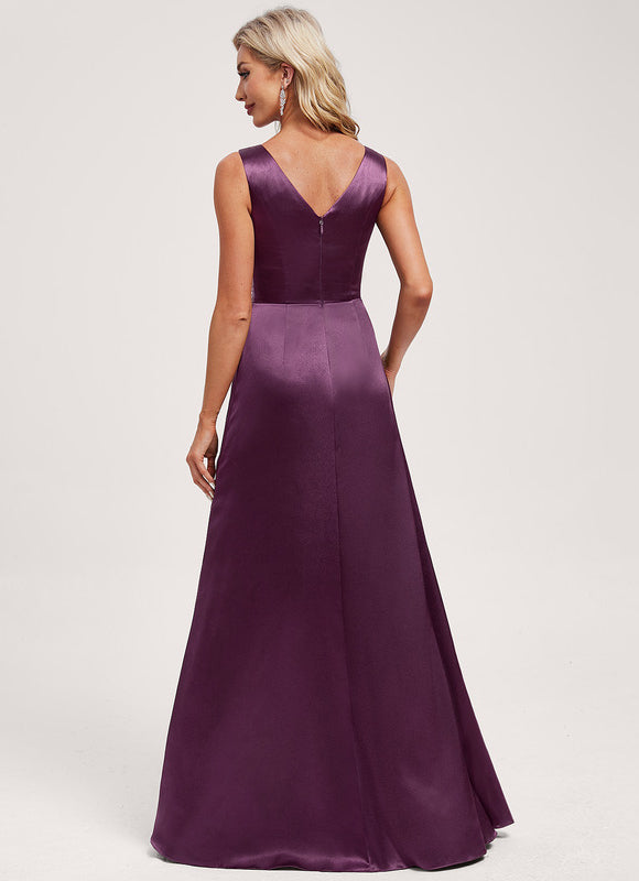 Robe de Soirée Velours Daméthyste - gallery 4