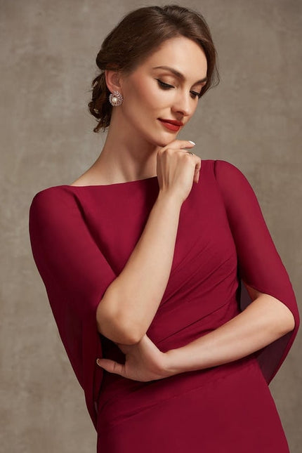 Robe de Soirée Velours Rubis Élégant - gallery 6
