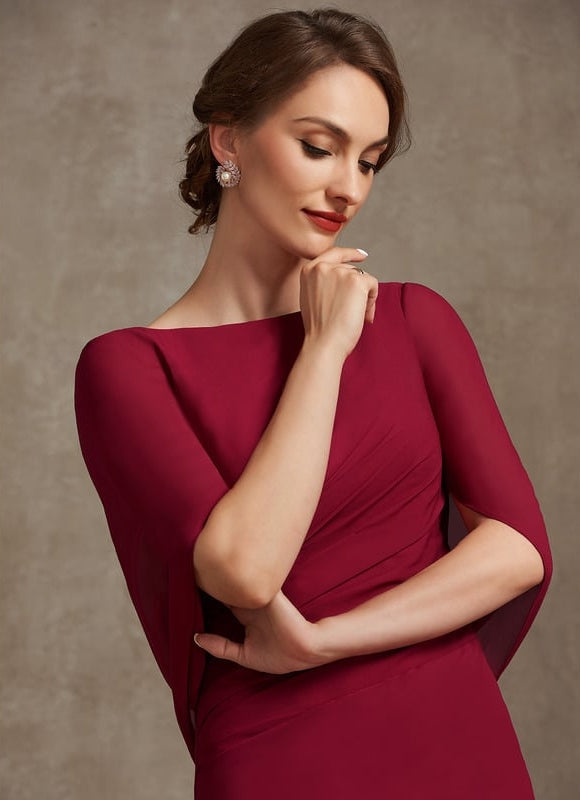 Robe de Soirée Velours Rubis Élégant - gallery 6