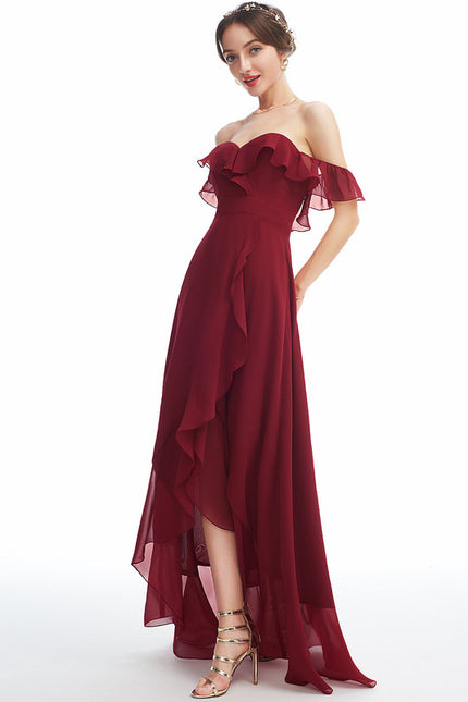 Robe de Soirée Asymétrique Vaporeuse
