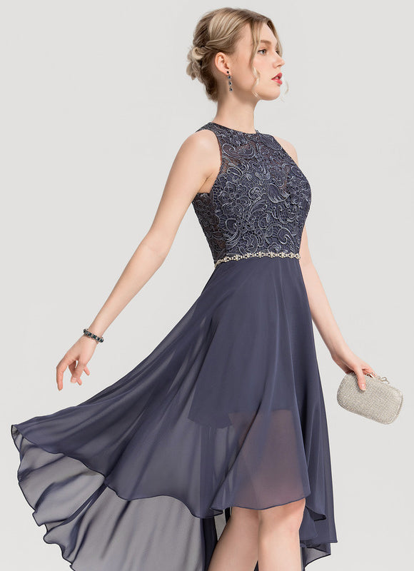 Robe de Soirée Chic Asymétrique Étoilé - gallery 6