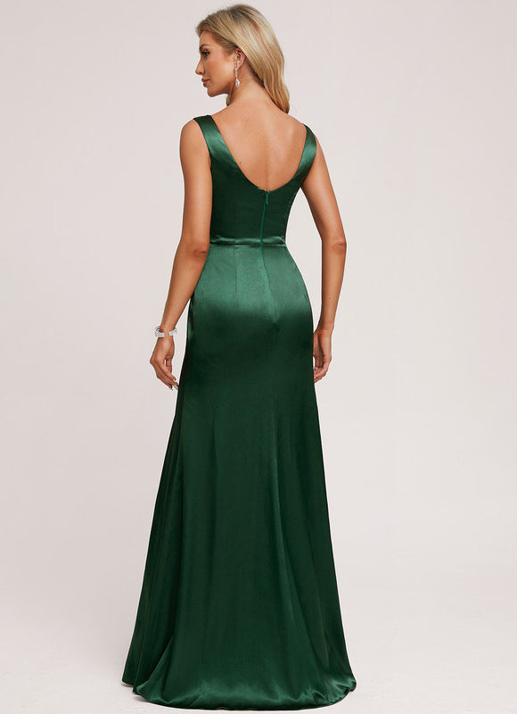 Robe de Soirée Dorée Fluide - gallery 2