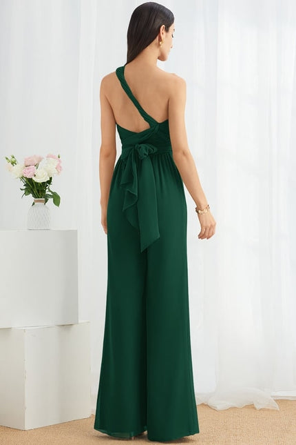 Robe de Soirée Chiffon Émeraude - gallery 2