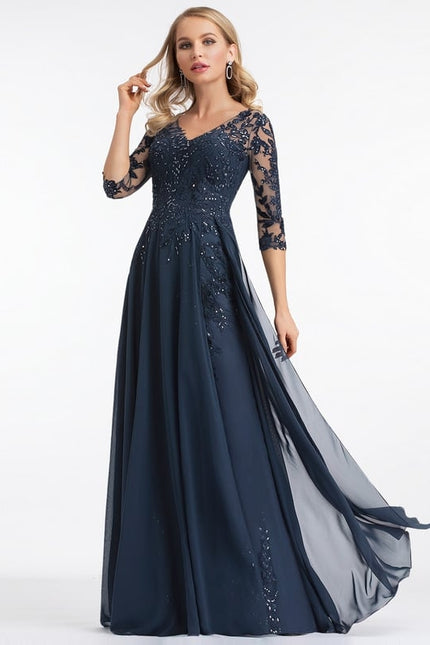 Robe de Soirée Élégance Marine
