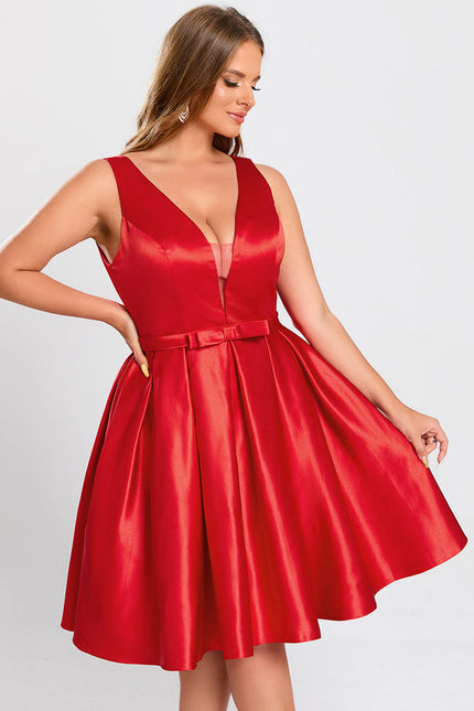 Robe de Soirée Satin À Volants - gallery 5