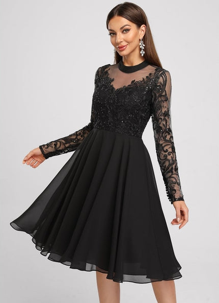Robe de Soirée Capeline Élégante