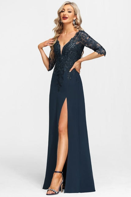 Robe de Soirée Velours Ébène - gallery 3