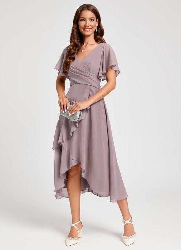 Robe De Soirée Rose Poudrée - gallery 4