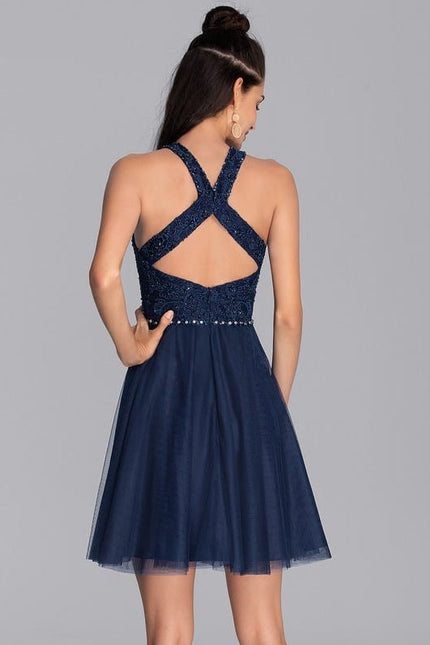 Robe de Soirée Tulle Saphir - gallery 3