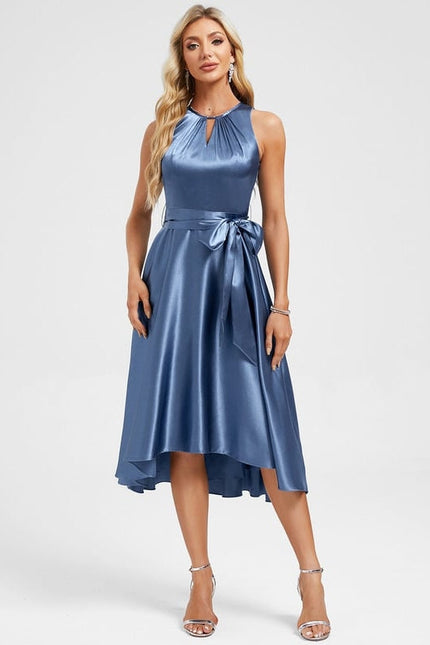 Robe de Soirée Bleu Élégant Chic
