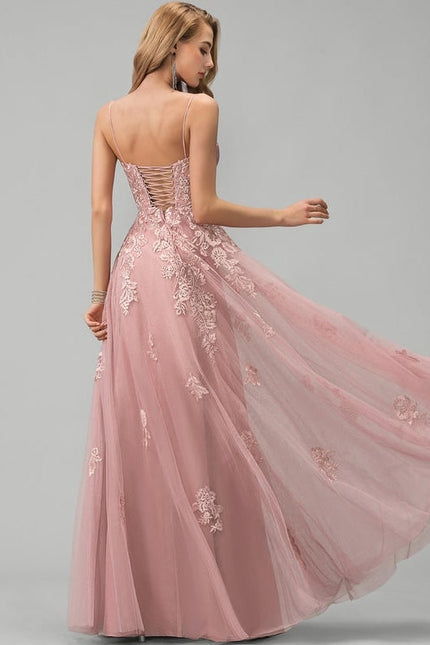 Robe de Soirée Rêve Rosé Tulle - gallery 3
