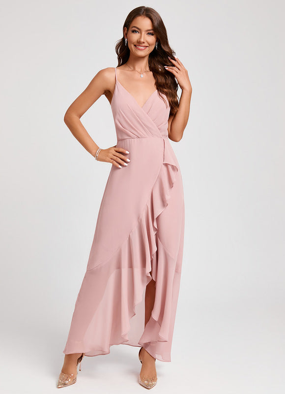 Robe De Soirée Rose Poudrée - gallery 5