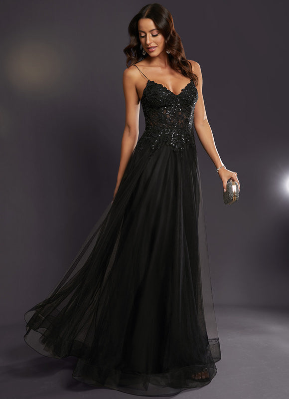 Robe de Soirée Céleste Fleurie - gallery 5