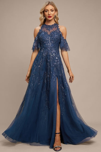 Robe de Soirée Étoile Cristalline