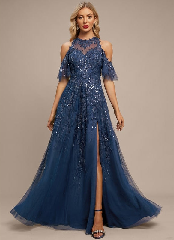 Robe de Soirée Étoile Cristalline