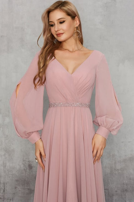 Robe de Soirée Élégance Poudrée - gallery 3