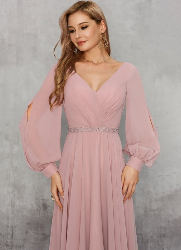 Robe de Soirée Élégance Poudrée - gallery 3