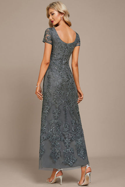 Robe de Soirée Gris Étoilé - gallery 4