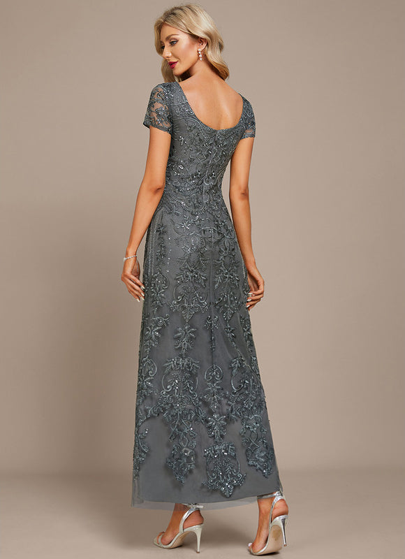 Robe de Soirée Gris Étoilé - gallery 4