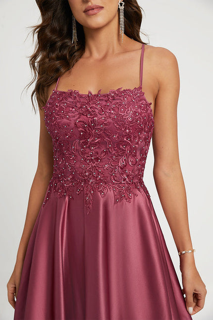 Robe De Soirée Perlée Strass - gallery 1