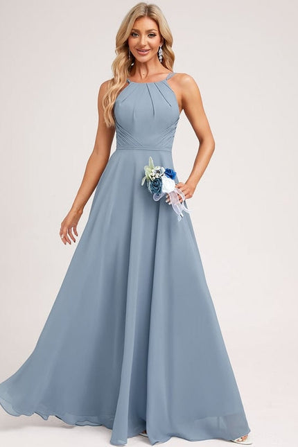 Robe de Soirée Bleu Douceur