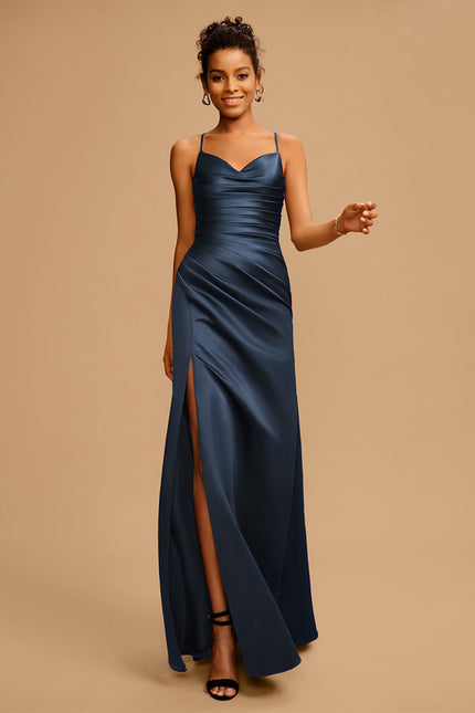 Robe de Soirée Élégance Satin Nox