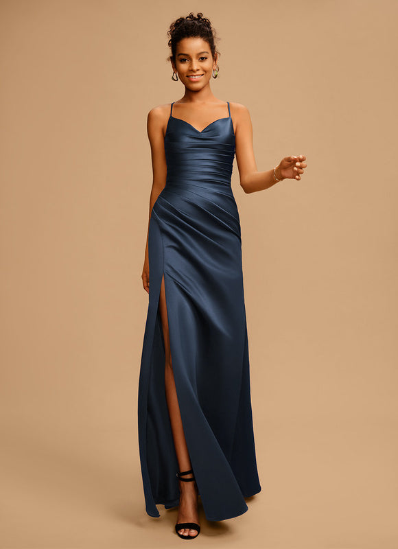 Robe de Soirée Élégance Satin Nox