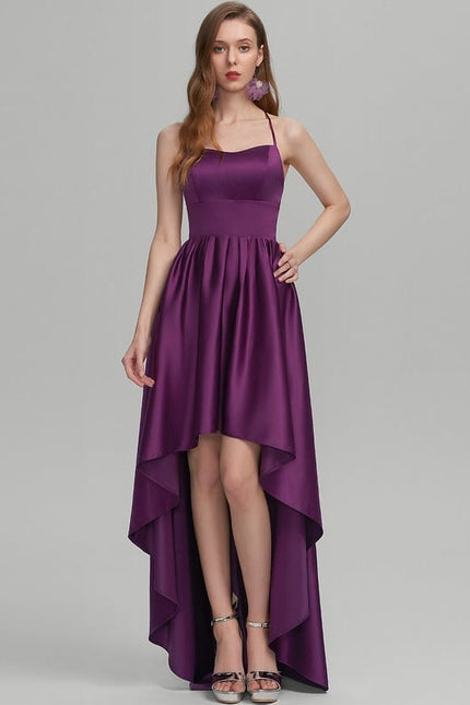 Robe de Soirée Satin Daméthyste - gallery 1