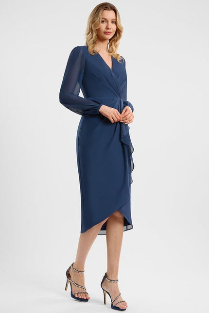 Robe de Soirée Mousseline Frisée - gallery 3