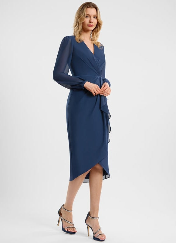 Robe de Soirée Mousseline Frisée - gallery 3
