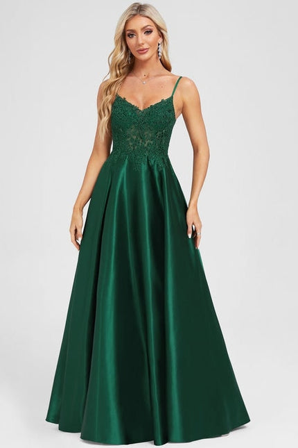 Robe de Soirée Éclat Satiné