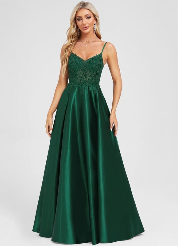 Robe de Soirée Éclat Satiné