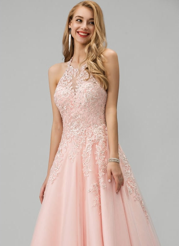 Robe de Soirée Rêve Poudré Tulle - gallery 3