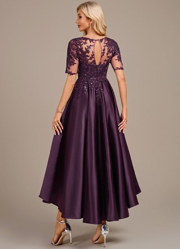 Robe de Soirée Violette Chic - gallery 5